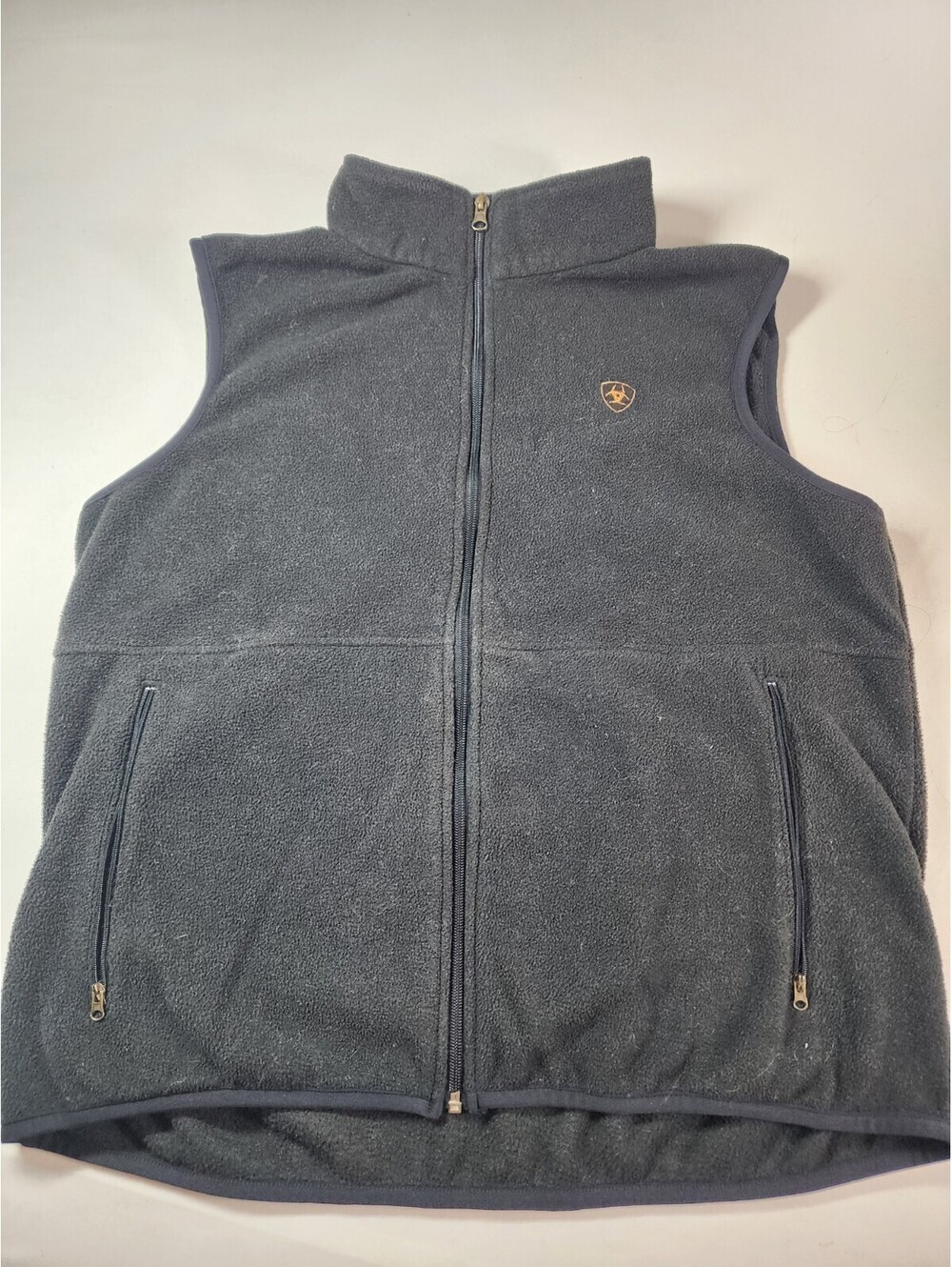 Ariat Fleece Vest Men's Medium Full zip Black